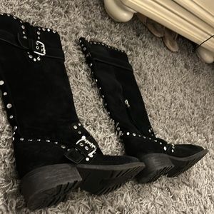 Sam Edelman Suede Motorcycle boots. Sexy and comfy